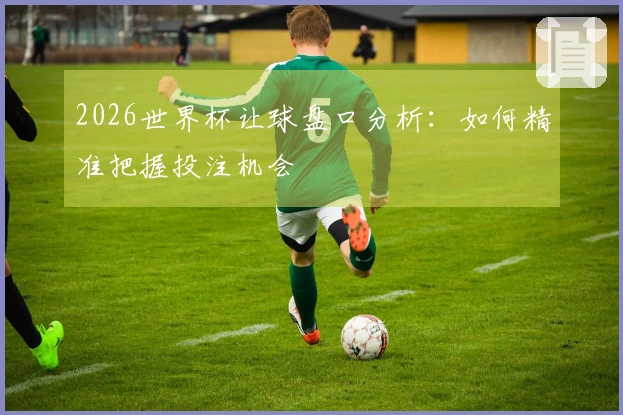 2026世界杯让球盘口分析：如何精准把握投注机会